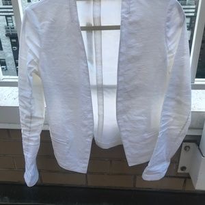 Theory Stretch Linen White Jacket